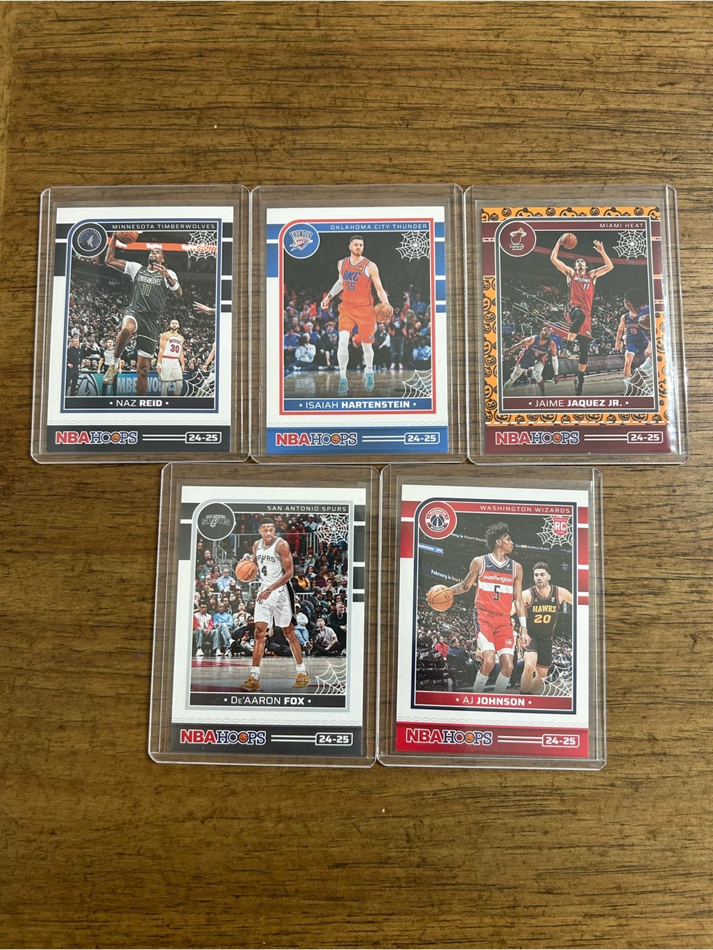 Set of 5 cards: NBA Haunted Hoops 24-25